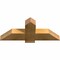 Ekena Millwork Eugene Rough Sawn Timber Gable Bracket, Western Red Cedar, 36"W x 15"H x 4"D x 6"F, 10/12 Pitch GBW036X15X0406EUG00RWR - alternate 5